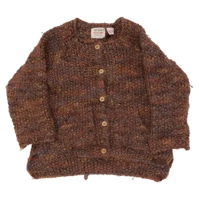 Cardigan (Brun, Flerfarvet) fra Zara Knitwear Akryl, Uld