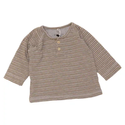 Henley shirt (Gray, Brown) from Lässig Organic cotton