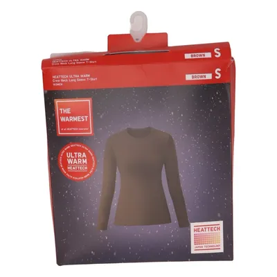 Long sleeve T-shirt (Brown) from Uniqlo Acrylic, Elastane, Recycled polyester, Viscose