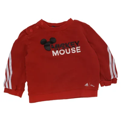 Collegetröja (Röd, Vit, Svart) från Adidas x Disney