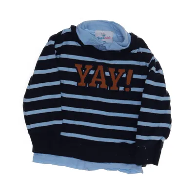 Långärmad t-shirt (Blå, Flerfärgad) från Topomini Ekologisk bomull