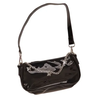 Handbag (Black) from Bershka Polyester