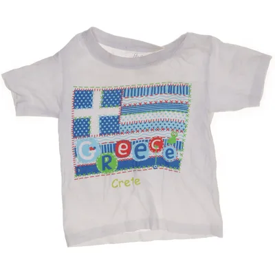 T-shirt (White, Multicolored) from Lilion Cotton