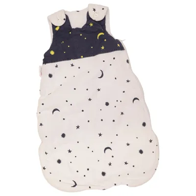 Babyslaapzak (Blauw, Wit, Geel) van Bornino Katoen, Lyocell, Polyester