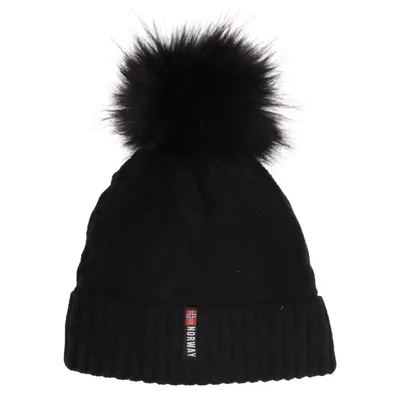 Bobble hat (Black) from Norway Acrylic