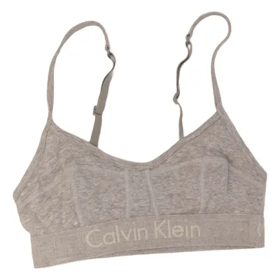Bralette (Grau) von Calvin Klein Baumwolle, Elasthan, Nylon