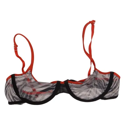 Bra (Black, White, Orange) from P2 Elastane, Polyester