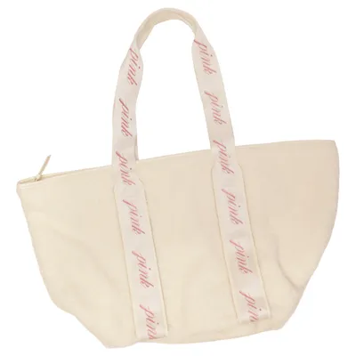 Shoulder-bag (White, Pink) from Pink Victoria's Secret Polyester, Polyurethane