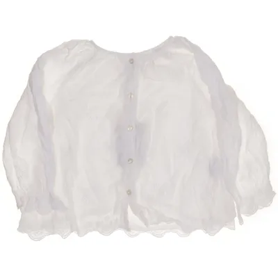 Blouse (White) from Zara Cotton