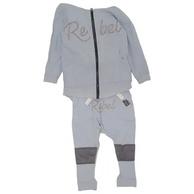 Loungewear (Blue, Gray) from Rebel Cotton, Elastane