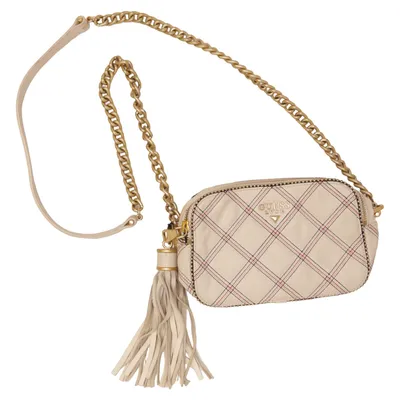 Axelremsväska (Vit, Flerfärgad) från Guess Luxe Skinn, Polyester