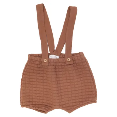 Dungaree shorts (Brown) from Zara