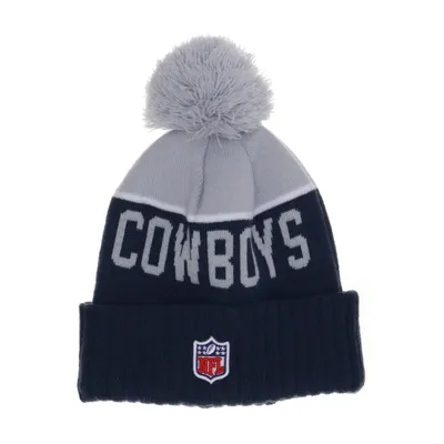 Pompon muts (Blauw, Grijs, Wit) van New Era Acryl, Polyester, Wol