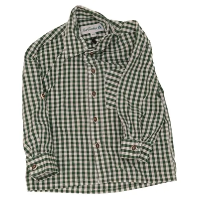 Chemise (Vert, Blanc) de Isar-Trachten Coton