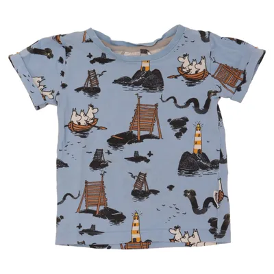 T-shirt (Blå, Flerfärgad) från Moomin Bomull, Elastan