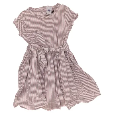 Jurk (Bruin, Wit) van Petit Bateau Katoen