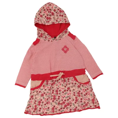 Hoodiekjole (Pink, Flerfarvet) fra Mini Mini Bomuld, Elastan