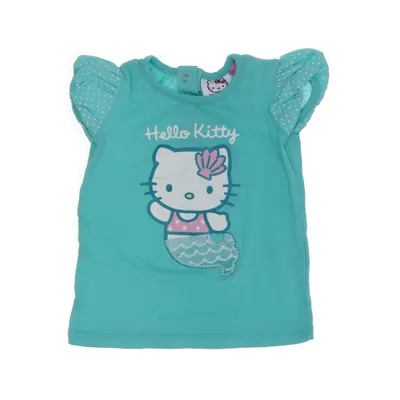 T-shirt (Turquoise, Wit, Roze) van Hello Kitty Katoen