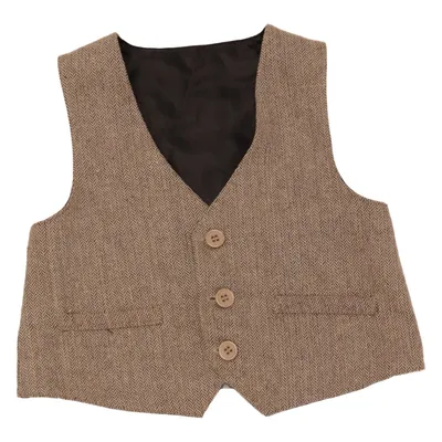 Gilet de costume (Marron) Polyester