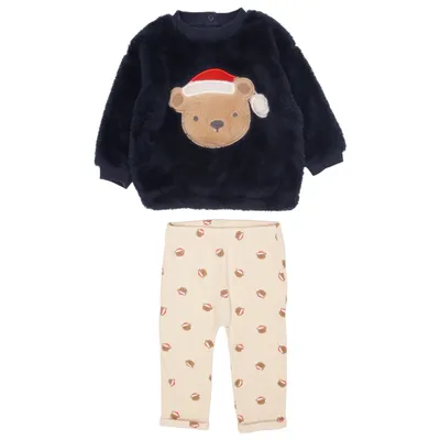 Pajamas (Blue, Beige) from Next Baby Cotton