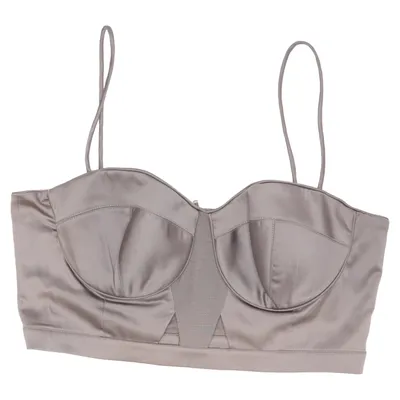 Bustier (Gray) from Topshop Acetate, Cotton, Elastane, Polyester