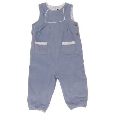 Dungarees (Blue, White) from Dulces Cotton, Polyester