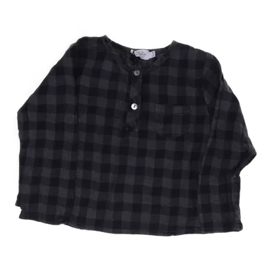 Blus (Grå, Svart, Blå) från Tocoto Vintage Bomull