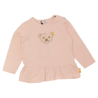 Langærmet t-shirt (Pink) fra Steiff Bomuld, Elastan