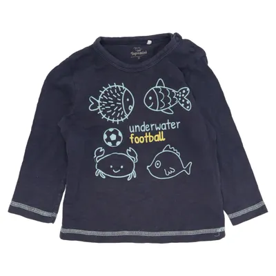 Long sleeve T-shirt (Blue) from Topomini Organic cotton