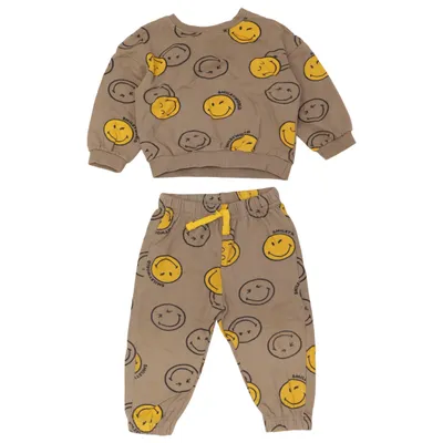 Mjukisset (Beige, Gul, Grå) från Smiley World Bomull