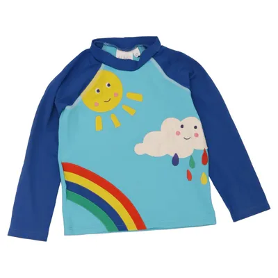 Zwemshirt (Blauw, Meerkleurig) van Babyboden Elastaan, Polyamide, Polyester