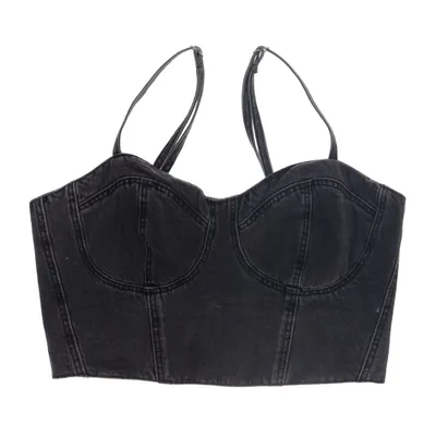 Bustier (Gray) from NA-KD Cotton, Polyester