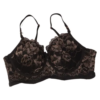 Bra (Black, Gold) from Hunkemöller Elastane, Metallic fiber, Polyamide, Polyester