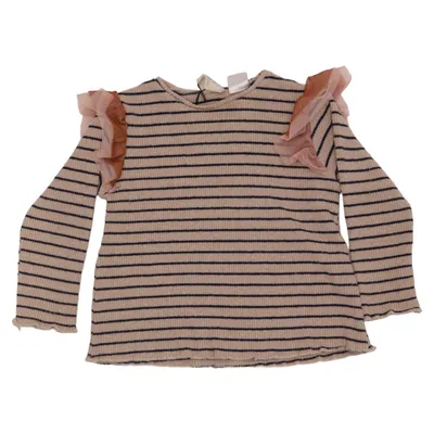 Langærmet t-shirt (Beige, Blå) fra Zara Baby Polyester