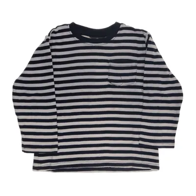 Langærmet t-shirt (Blå, Hvid) fra Topolino Bomuld