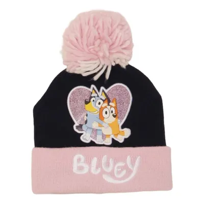 Bonnet à pompon (Noir, Rose, Multicolore) de Bluey Acrylique