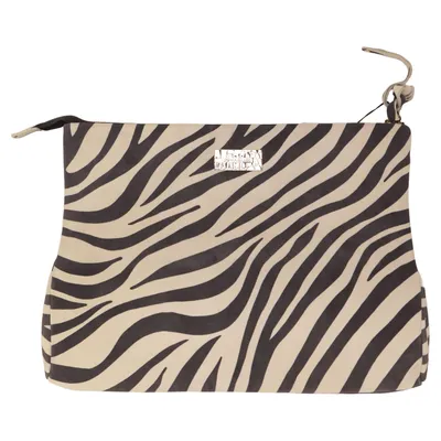 Abendtasche (Schwarz, Weiß, Mehrfarbig) von Jimmy Choo for H&M Polyester, Wildleder
