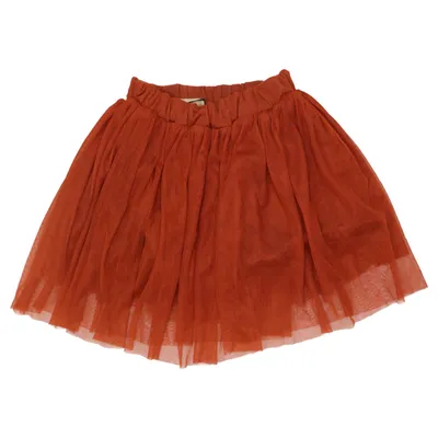 Tulle skirt (Brown) from Carlijnq Elastane, Organic cotton, Polyester