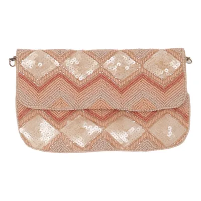 Aftonväska (Beige, Flerfärgad) från Bijou Brigitte Metallfiber, Polyester