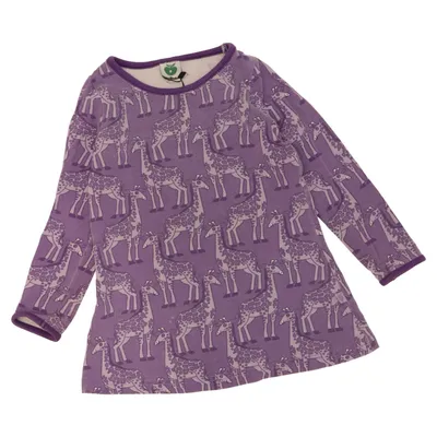 Dress (Purple) from Småfolk Cotton, Elastane, Modal