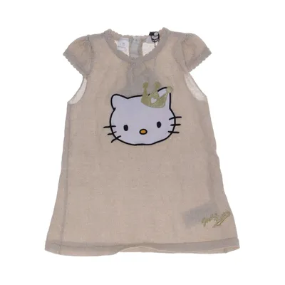 Jurk (Beige, Goud) van H&M x Hello Kitty