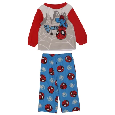 Pyjamas (Blå, Röd, Vit) från Marvel Polyester
