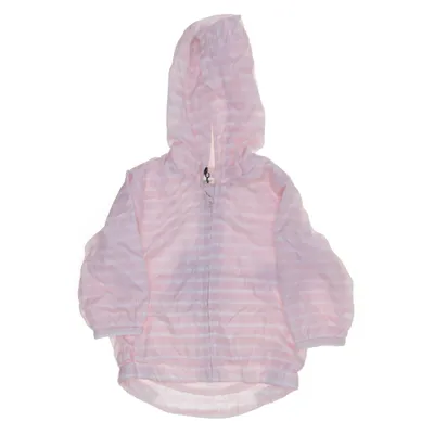 Outdoor jas (Roze, Wit) van Benetton Baby Katoen, Polyester