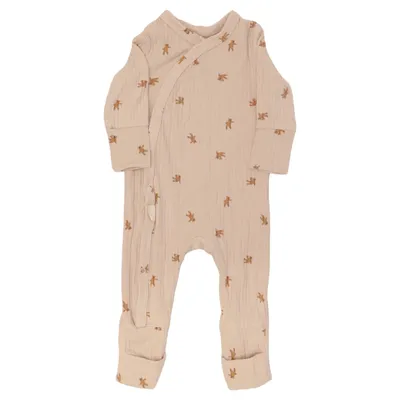 Barboteuse (Beige) de Hema Élasthane, Coton biologique, Viscose