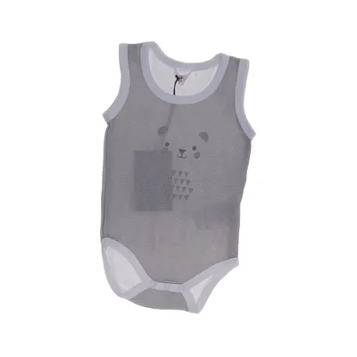 Body (Grå, Vit) från My Baby Bomull