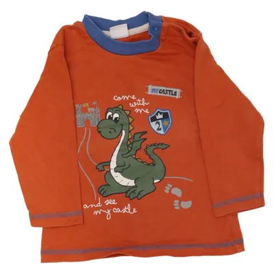 Långärmad t-shirt (Orange, Blå, Grön) från Smile Bomull