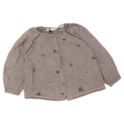 Blouse (Gray, Multicolored) from Zara Baby Cotton, Polyester