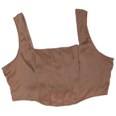 Bustier (Beige) from Missguided Plus Elastane, Polyester