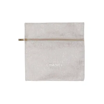 Necessär (Beige) från Chanel Beauté Metallfiber, Återvunnen polyester