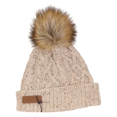 Bobble hat (Beige, Multicolored) from Robin Ruth Acrylic